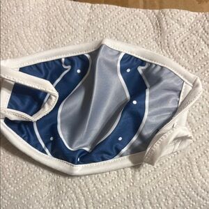 Blue and White Face Mask